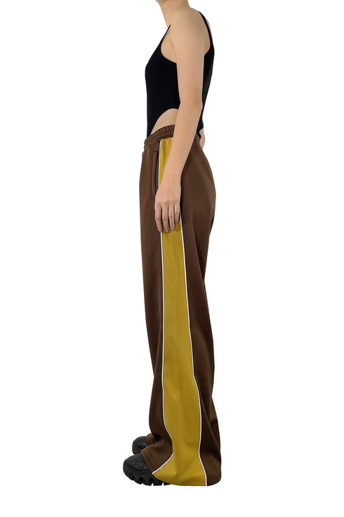 CYCLE LINE JERSEY PANTS -BROWN-